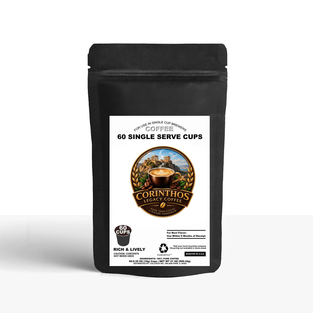 60 Pack Single Serve Coffee Capsules